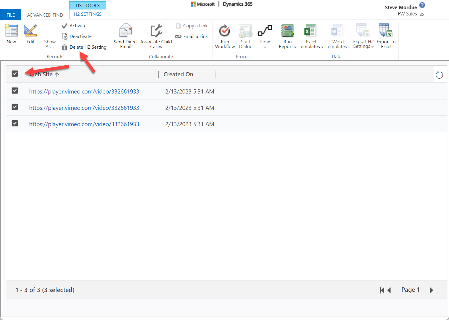 H2 Ayarları arama sonuçları