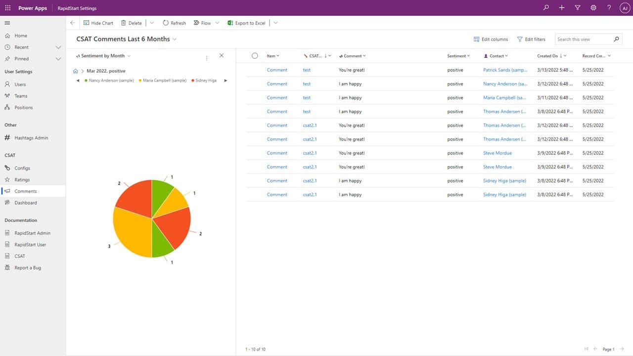 On-the-fly pie chart