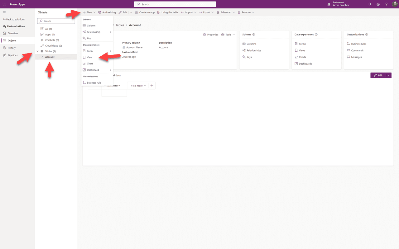 My Customizations solution — open it