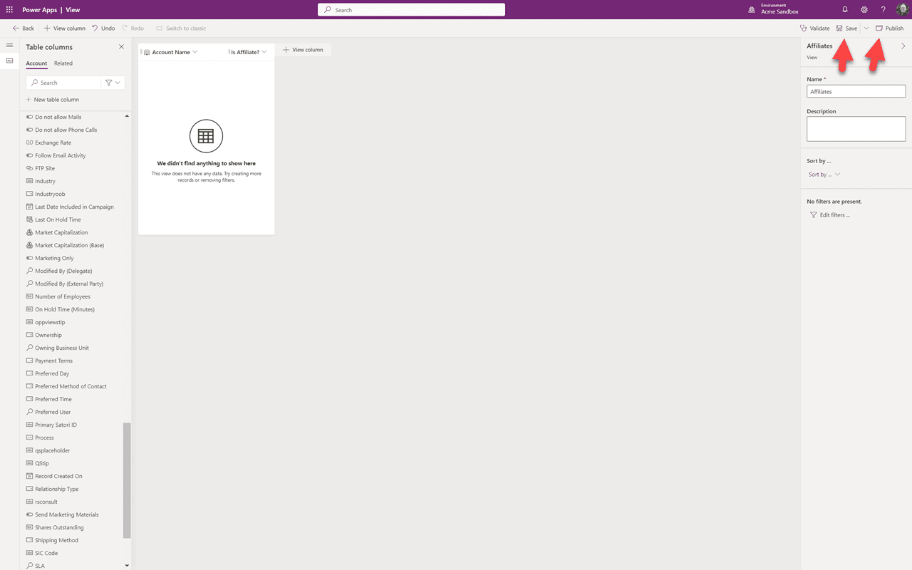 Filter: Är Affiliate Lika med Ja