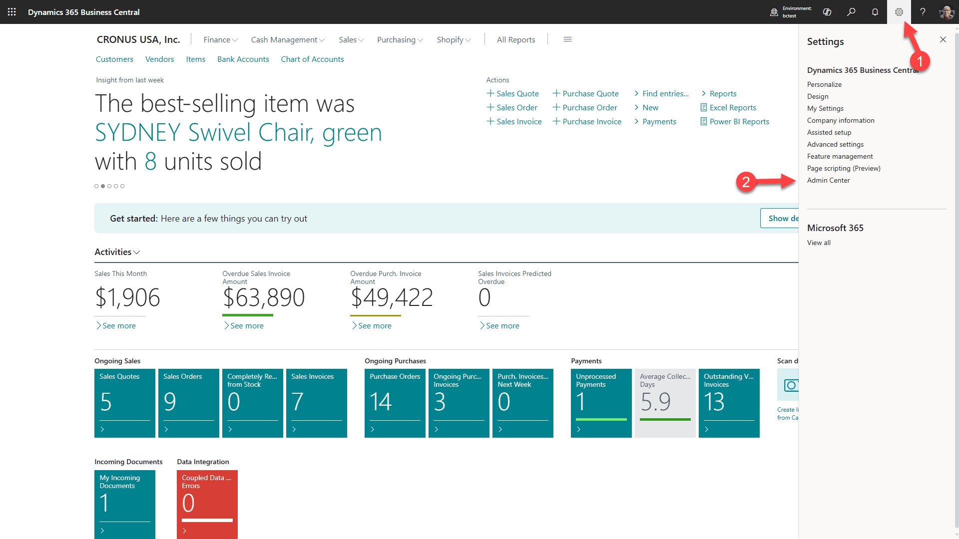 BC dişli simgesi - Yönetim Merkezi