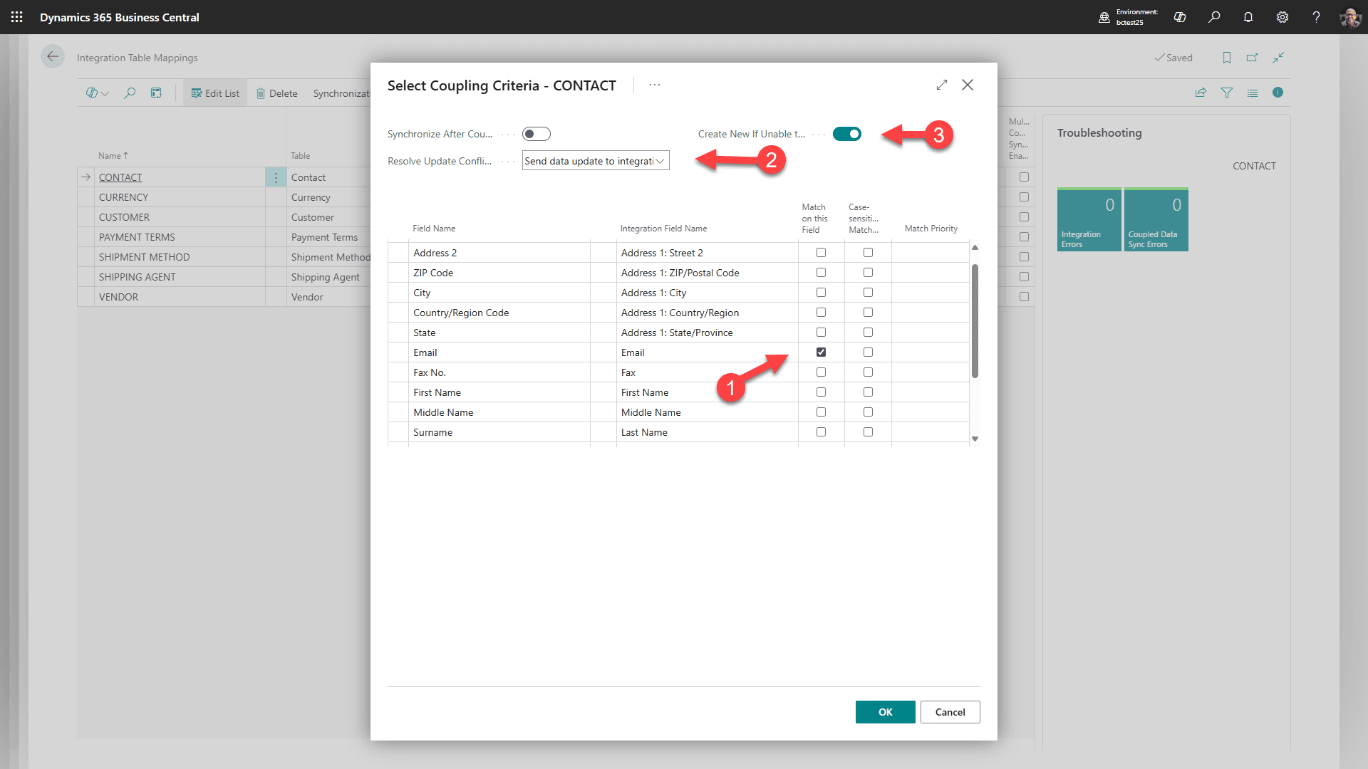 CONTACT - Match-Based Coupling