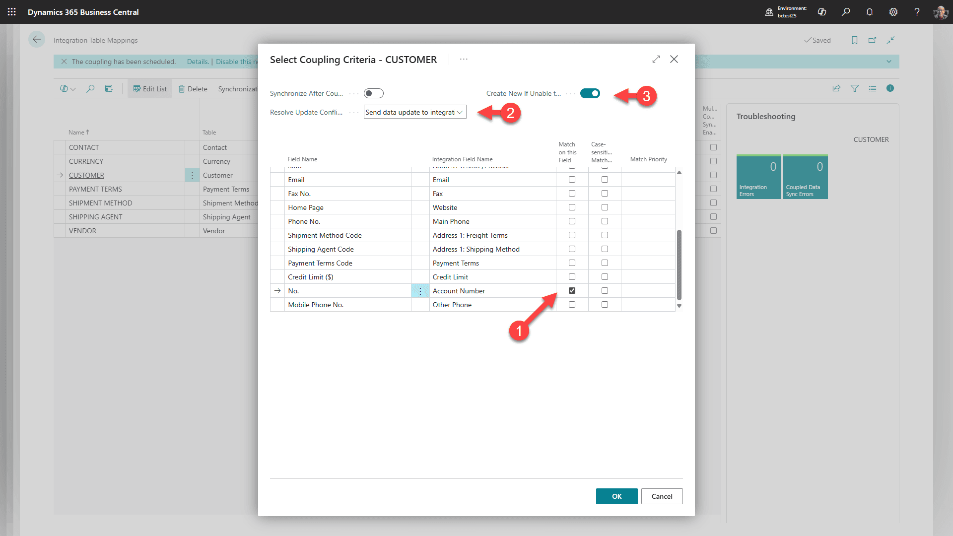 CUSTOMER - Match-Based Coupling