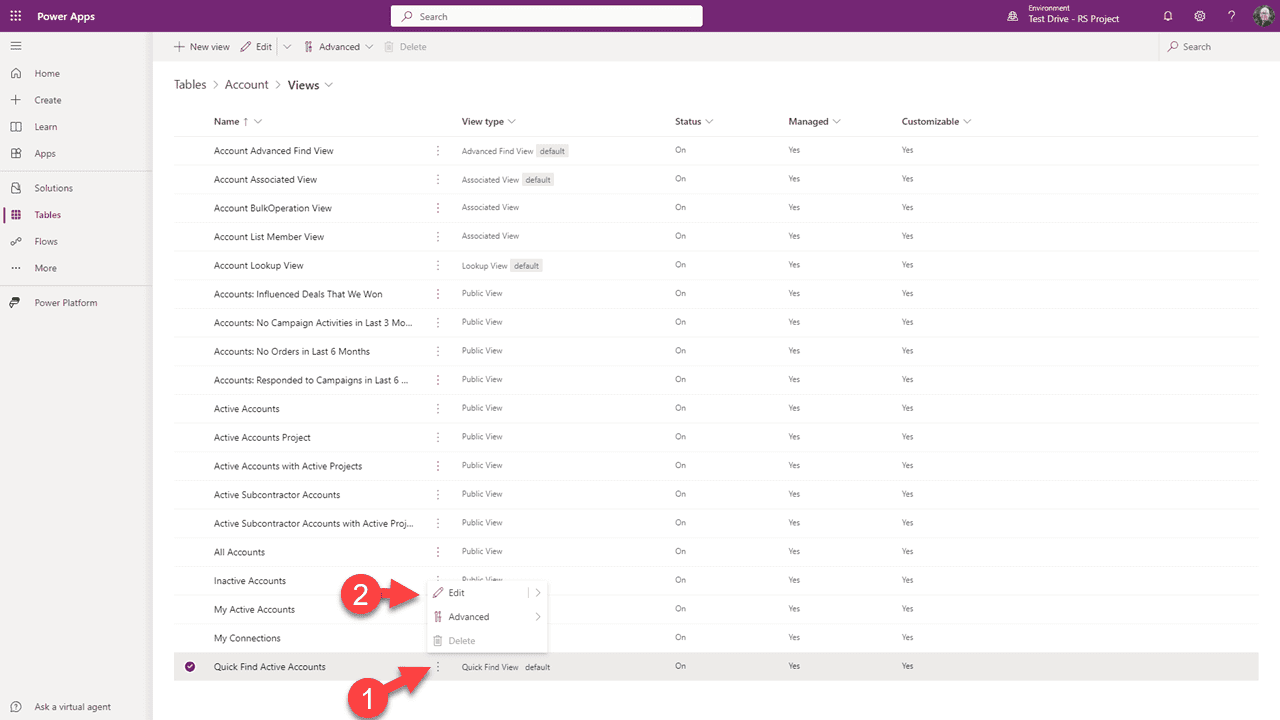 Table Properties — Track Changes and Appear in search results