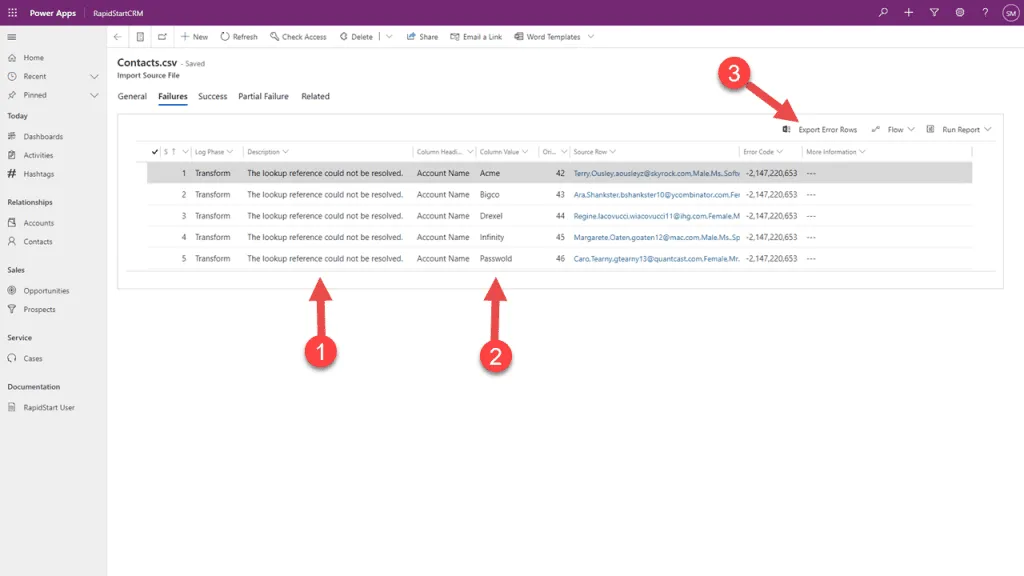 Update existing records via import