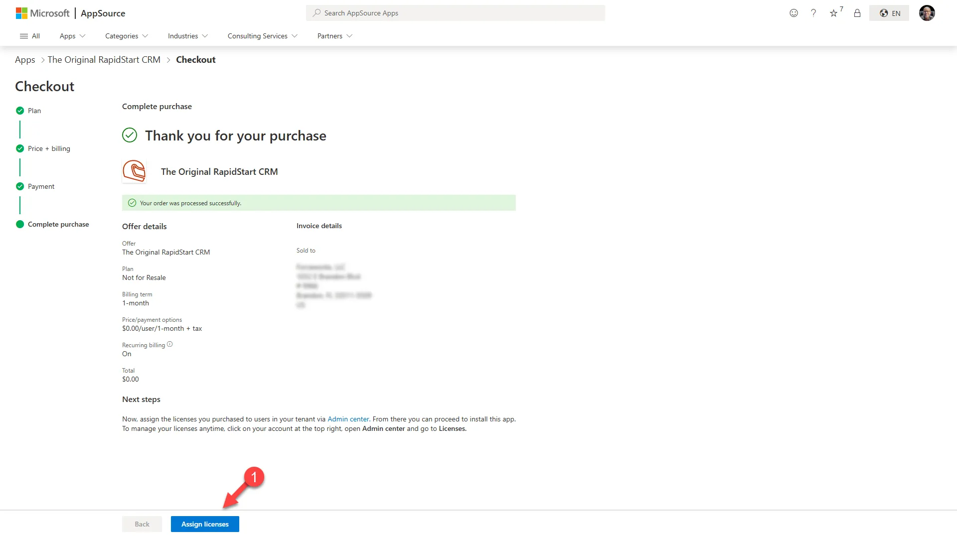 Installation in progress