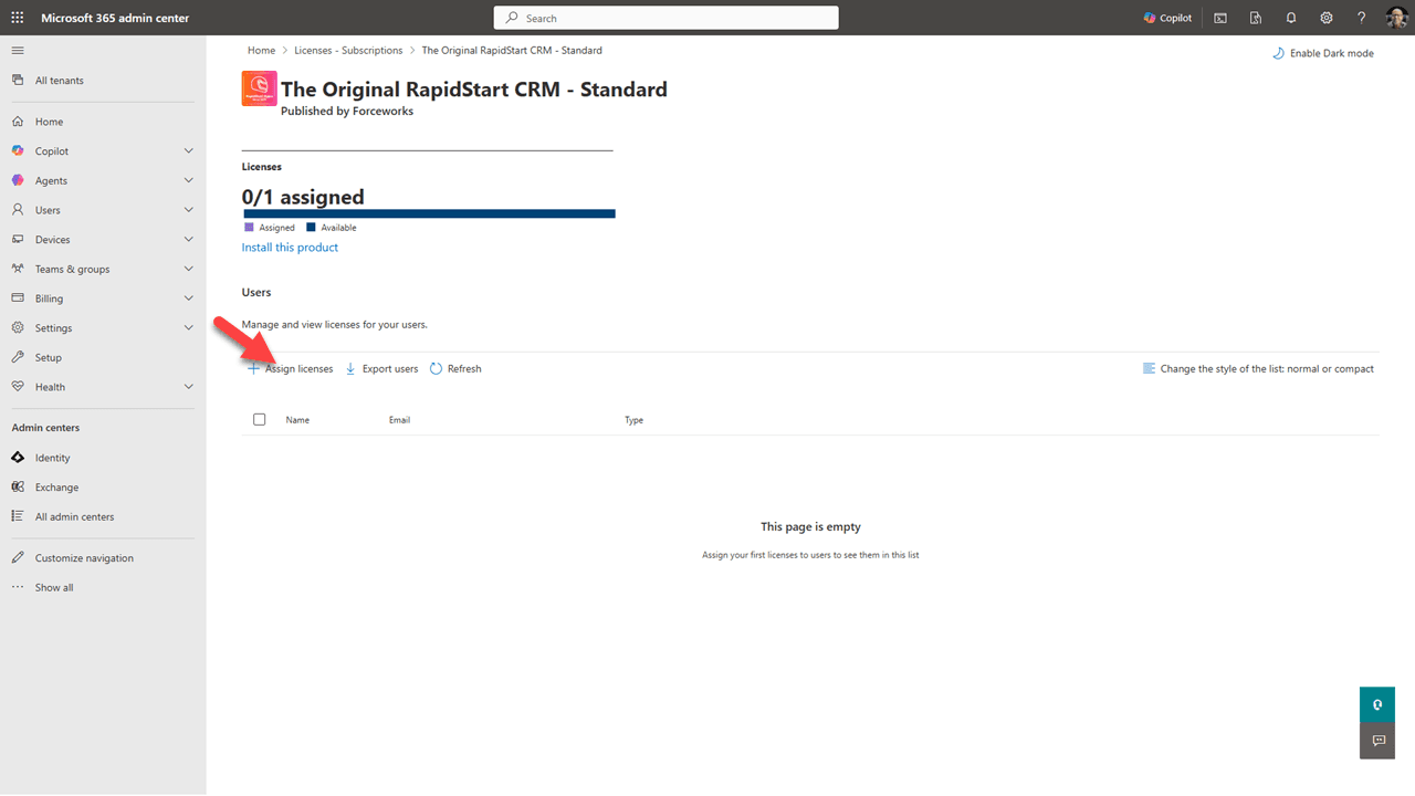 تعيين أدوار الأمان للمستخدمين