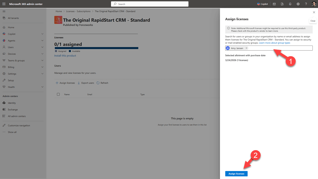 تعيين أدوار الأمان للمستخدمين