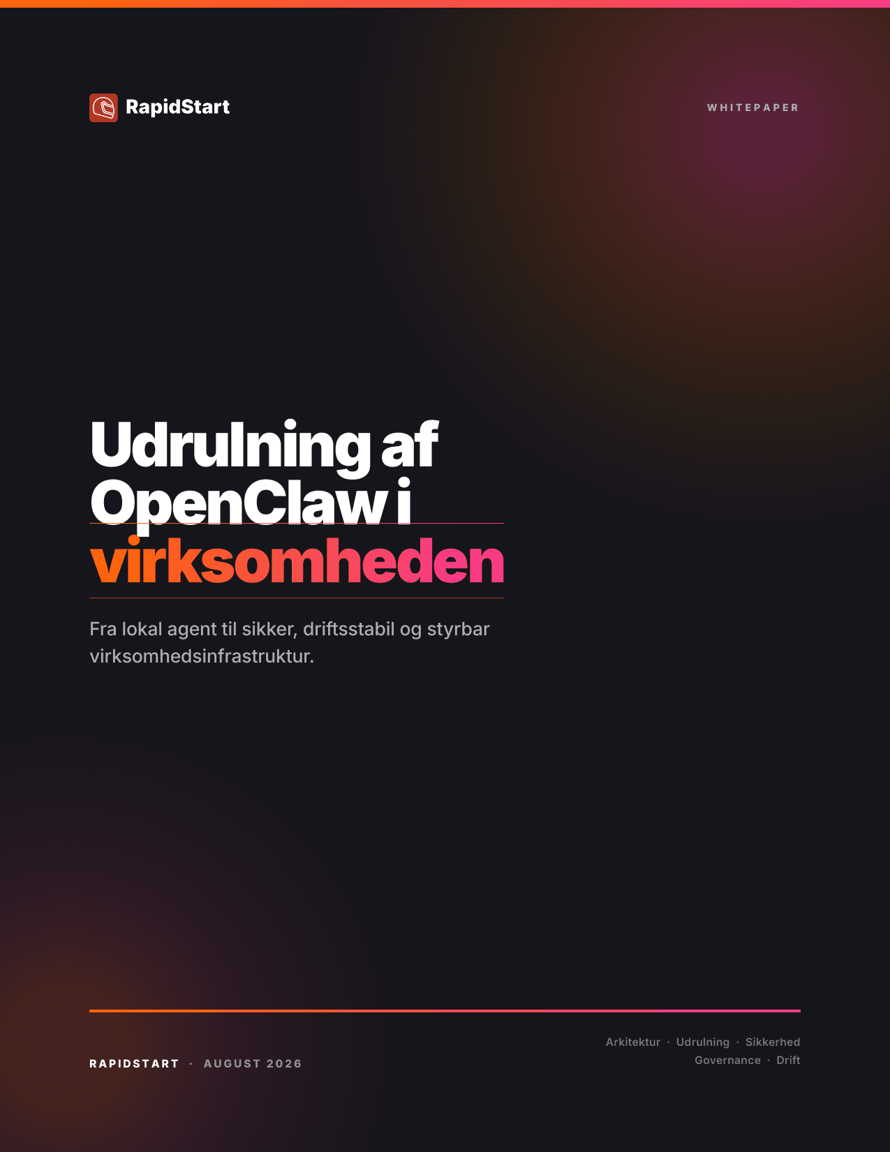 Forside til whitepaperet Implementering af OpenClaw til virksomheder
